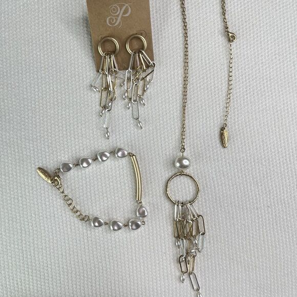 Plunder Design Fashion Jewelry Boutique  Boho Necklace Earrings Set New - Picture 6 of 8